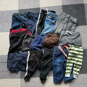 Lot of 16 Boys 12 Month Pants and Shorts